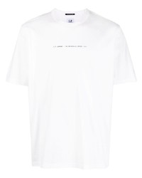 C.P. Company Slogan Print Cotton Jersey T Shirt