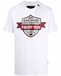 Philipp Plein Slogan Print Cotton T Shirt