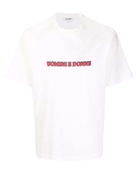Sunnei Slogan Print Cotton T Shirt