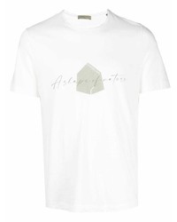 Corneliani Slogan Print Cotton T Shirt