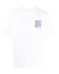 SAMSOE SAMSOE Slogan Print Cotton T Shirt