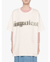 Gucci Slogan Print T Shirt