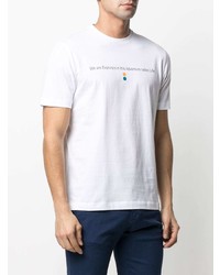 Canali Slogan Print T Shirt