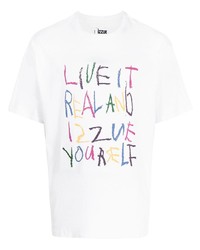 Izzue Slogan Print T Shirt