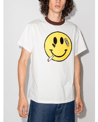 DUOltd Smile Print Short Sleeve T Shirt