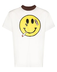 DUOltd Smile Print Short Sleeve T Shirt