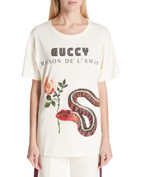 Gucci Snake Graphic Logo Tee