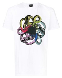 Just Cavalli Snake Print T Shirt