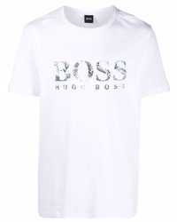 BOSS HUGO BOSS Snakeskin Detail Logo Print T Shirt