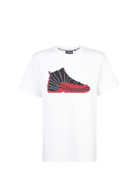 Mostly Heard Rarely Seen 8-Bit Sneaker Appliqu T Shirt