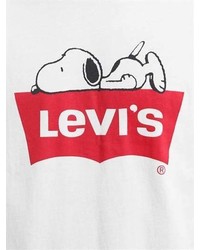 Levi's Snoopy Logo Print Cotton Jersey T Shirt