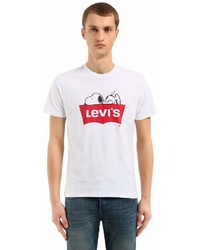 Levi's Snoopy Logo Print Cotton Jersey T Shirt