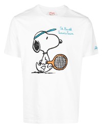 MC2 Saint Barth Snoopy Print Organic Cotton T Shirt