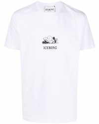 Iceberg Snoopy Print T Shirt