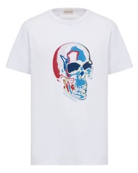 Alexander McQueen Solarised Skull Print T Shirt