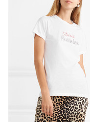 Bella Freud Solidarite Feminine Printed Cotton Jersey T Shirt