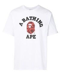 A Bathing Ape Space Camo College Printed T Shirt