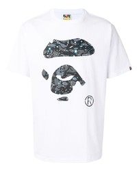A Bathing Ape Space Camo Print Cotton T Shirt