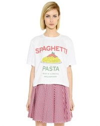 Spaghetti Printed Cotton T Shirt