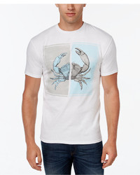 Club Room Split Crab Graphic Print T Shirt