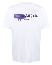 Palm Angels Spray Paint Print T Shirt