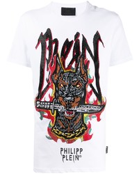 Philipp Plein Ss Graffiti Embroidered T Shirt