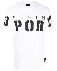 Plein Sport Ss Logo Print Cotton T Shirt