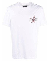 Amiri Star Logo Print Cotton T Shirt