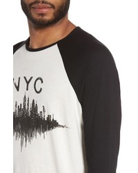John Varvatos Star Usa Nyc Graphic Raglan Sleeve T Shirt