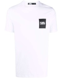 Karl Lagerfeld Stencil Logo Print T Shirt