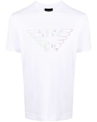 Emporio Armani Stencilled Logo Print T Shirt