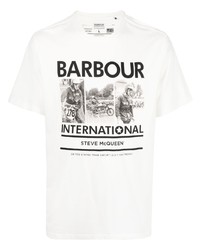 Barbour International Steve Mcqueen Graphic Print T Shirt