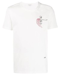 Alexander McQueen Stitched Skeleton T Shirt