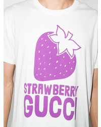 Gucci Strawberry Print Logo T Shirt