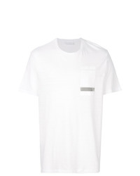 Neil Barrett Stripe Chest Print T Shirt