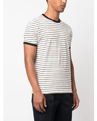 PT TORINO Stripe Print Short Sleeved T Shirt