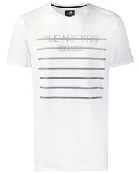 Plein Sport Striped Logo T Shirt