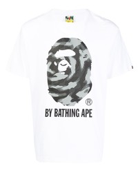 A Bathing Ape Stroke Camo Print T Shirt