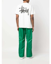 Stussy Stssy Logo Print Cotton T Shirt