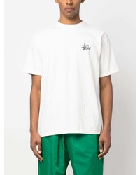 Stussy Stssy Logo Print Cotton T Shirt