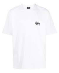 Stussy Stssy Logo Print Crew Neck T Shirt