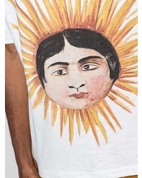 YMC Sun Head Print T Shirt