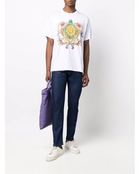 VERSACE JEANS COUTURE Sun Print Organic Cotton T Shirt