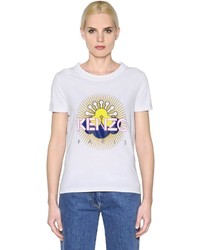 Kenzo Sun Printed Cotton Jersey T Shirt