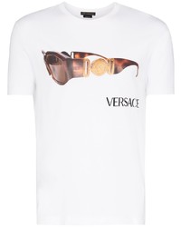 Versace Sunglasses Logo Print T Shirt