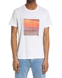ATM Anthony Thomas Melillo Sunset Cotton Graphic Tee In White Combo At Nordstrom