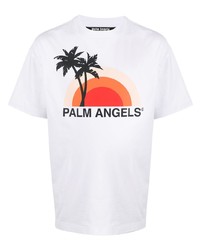 Palm Angels Sunset Graphic Print T Shirt