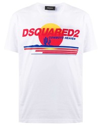 DSQUARED2 Sunset Logo Print T Shirt