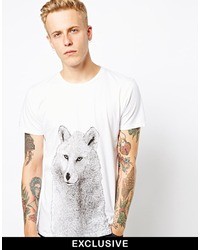 Supreme Being Supremebeing T Shirt Wolf Print To Asos