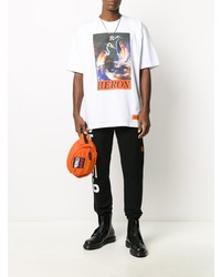 Heron Preston Swan Print Logo T Shirt